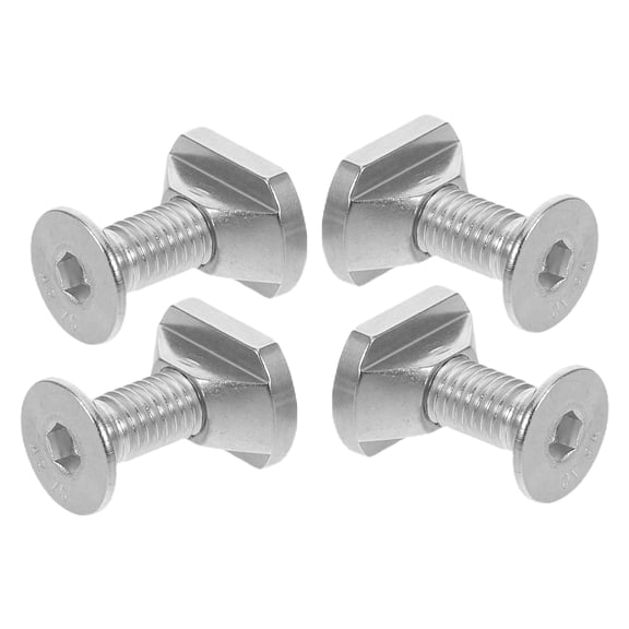 UPOUART 4Pcs Stainless Steel Foil Board Mounting Nuts and Screws Kit for Kiteboard Hydrofoil Tracks