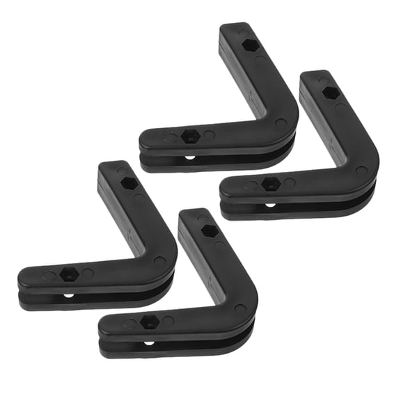 UPOUART 4pcs Barbell Organizing Rack Black PP Simple Design for Home Use All Users
