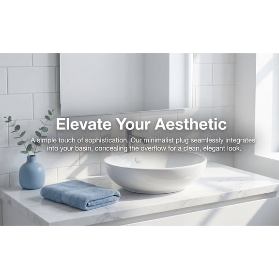 UPOUART bathroom sink cap White Rubber Overflow Hole Seal 4 Pack