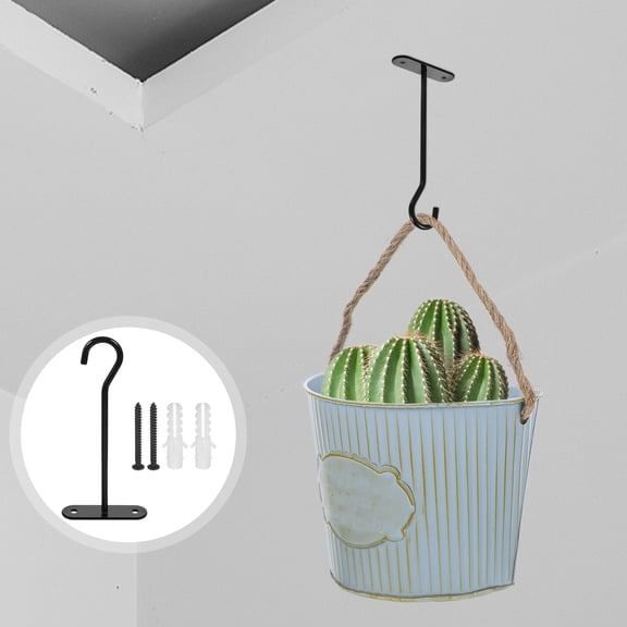 UPOUART 4Sets Strong Load Bearing Ceiling Hooks for Hanging Plant Pots and Outdoor Plant Hangers