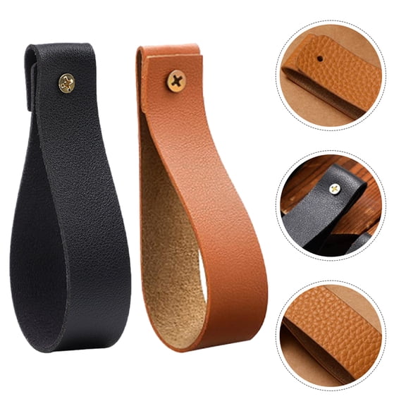 UPOUART 4pcs Curtain Rod Holders for Wall Dark Brown Wall Hanging Support Curtain Rods for Kitchen Interior Design