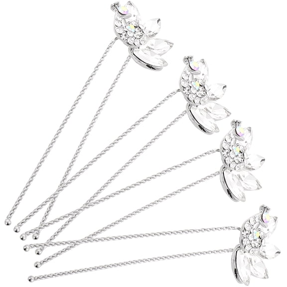 UPOUART 4pcs Hair Jewelry Rhinestone Hair Clips for Women at Special Events