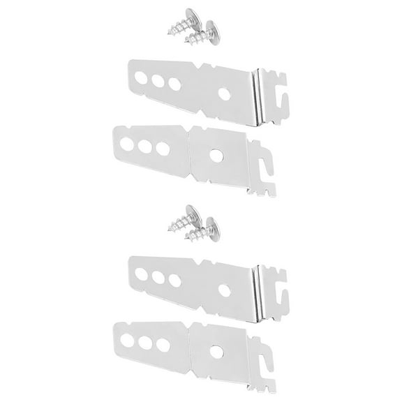 UPOUART 4Pcs Metal Dishwasher Mounting Clips Brackets for Countertop Secure Installation