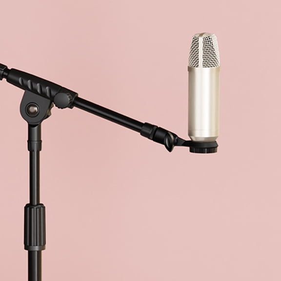 UPOUART 4pcs Microphone Clip Holder For Handheld Mics For Desktop Use Meetings Lectures Podcasts And Video Chats