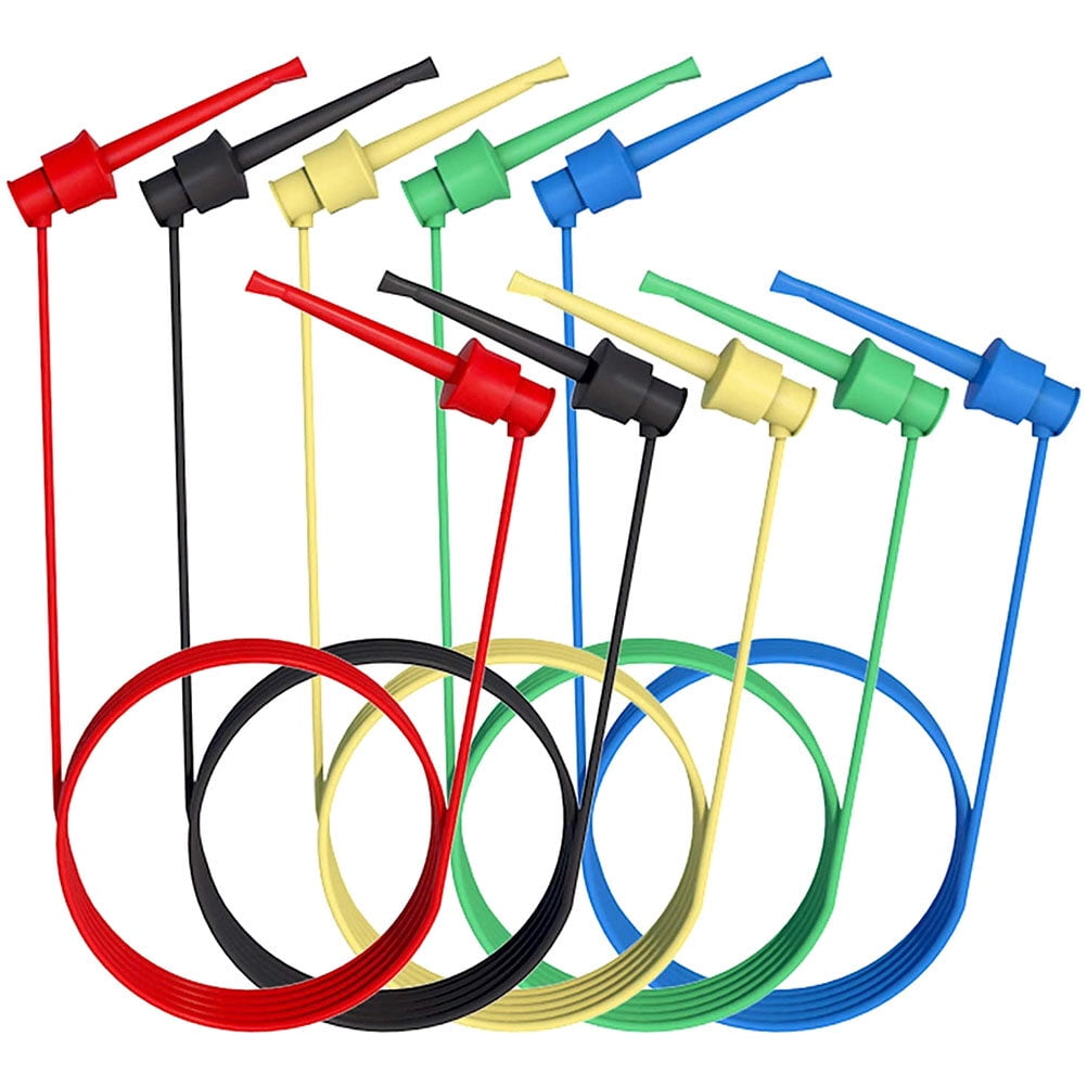 UPOUART 5 Pcs Electrical Test Probes PVC Assorted Color for Circuit ...