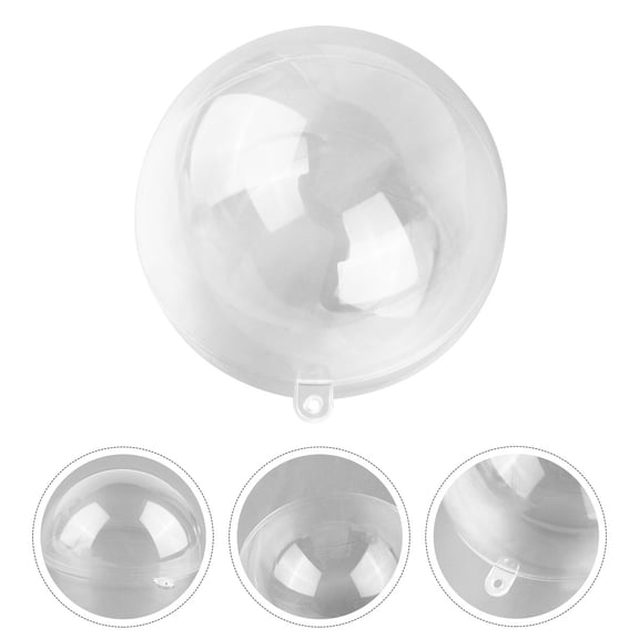 UPOUART Set of 5 Clear Globe Ornaments for Filling, Home Decoration, Craft Projects, Holiday and Seasonal Decor