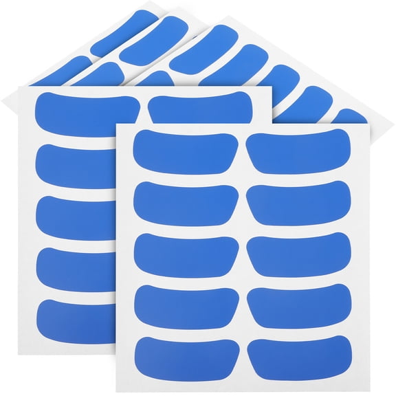 UPOUART 50 Sheets of Reusable Sports Team Stickers Decorative Pvc Blue Face Stickers for Fans for Fan Gear