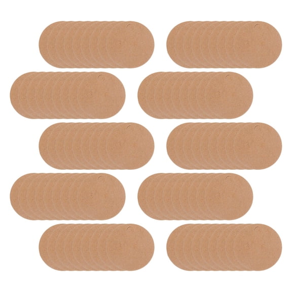 UPOUART 500Pcs Display Cards Ear Packaging Supplies Khaki Paper for Retail Packaging