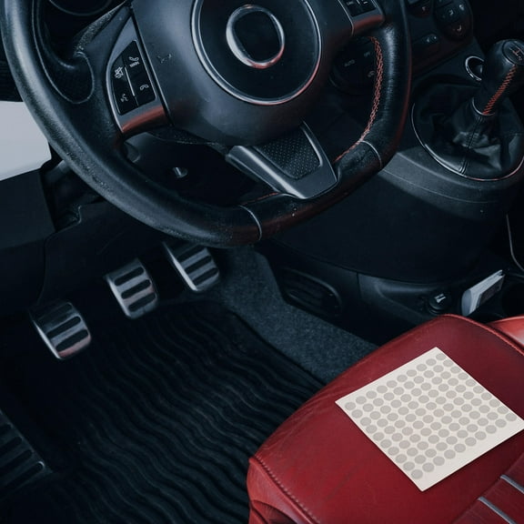 UPOUART 500Pcs Round Dot Glue Sticker Dots for Automotive Use White Foam Fitting Parts