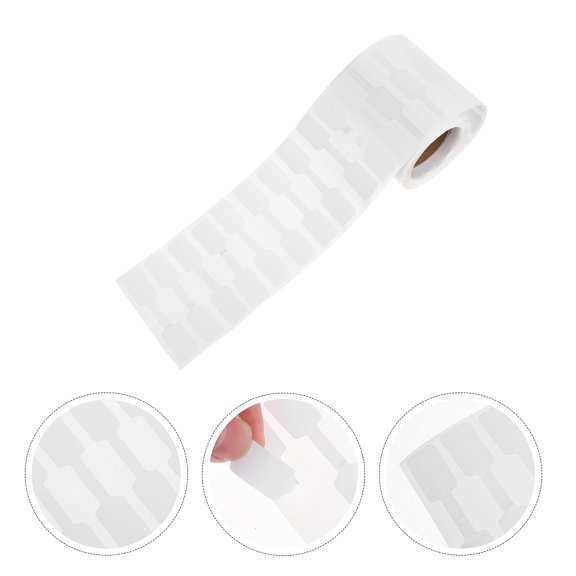 UPOUART 500Pcs Self Adhesive Jewelry Price Tags Rectangle Shape Blank Paper Labels for Bracelets Necklaces