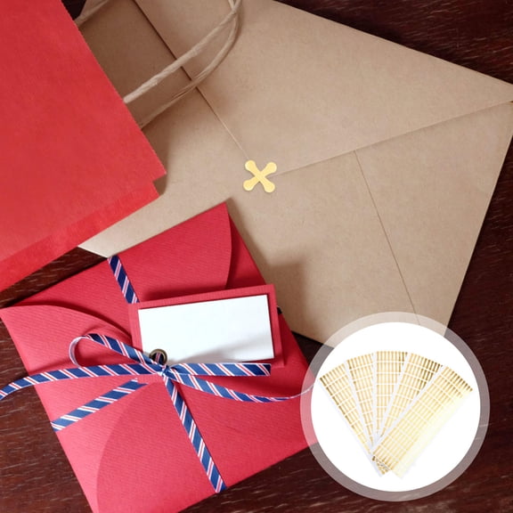 UPOUART 500Pcs Golden Tamper Proof Decals Self Adhesive Labels for Shop and Mall Use