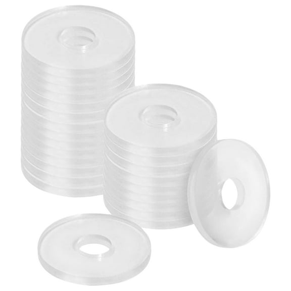 UPOUART 500pcs Plastic Washer Transparent PVC Seal for Bathroom Installation Repair Maintenance