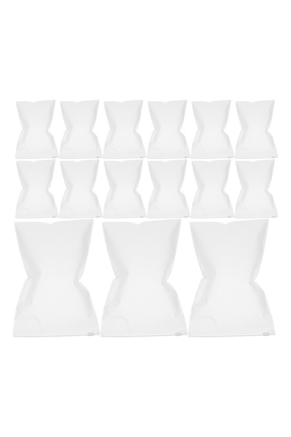 50PCS Frosted Clothes Storage Bag For Clothing - Clear Zipper Bags For Shirts Pants Dresses storing