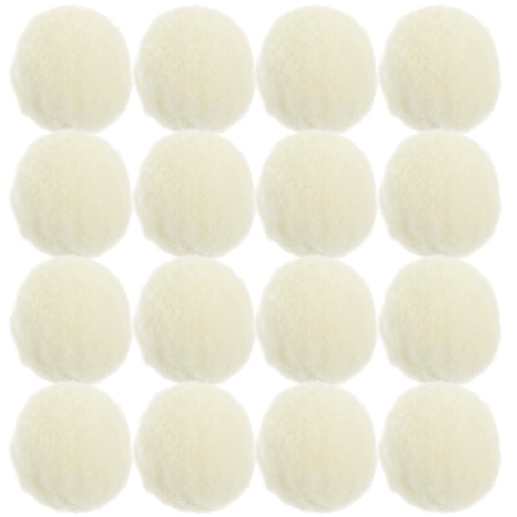 UPOUART Puff Balls for Crafts White Polyester 50Pcs 1.6x1.6in