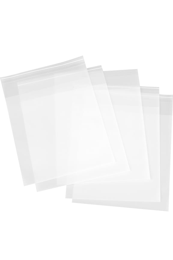 50Pcs Frosted Self Seal Clothes Storage Bags Plastic Zipper Pouches for Shipping Protect from Dust