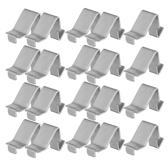 UPOUART 50Pcs Iron Shelf Clamps Metal Detachable Supports for Bookshelf and Cabinet