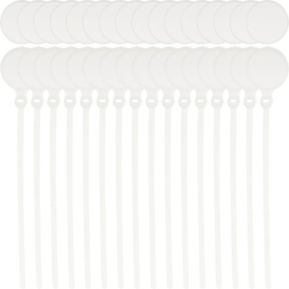 UPOUART 50Pcs White Chicken Tags for Legs Reusable Plastic Leg Bands for Poultry and Birds