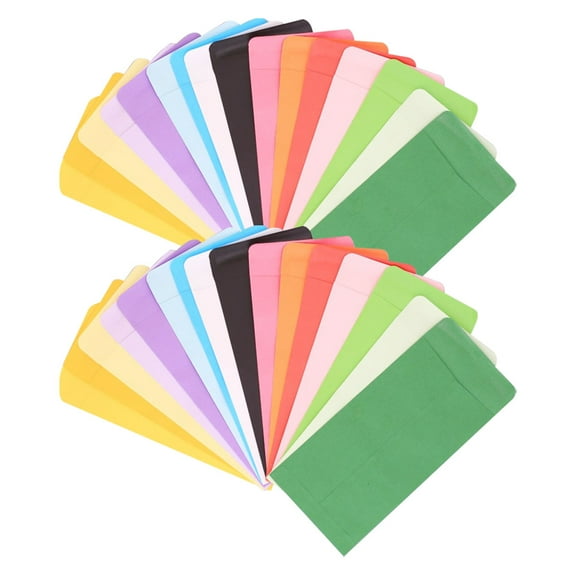 UPOUART 50Pcs Simple Paper Envelopes Assorted Color For Daily Use Needs