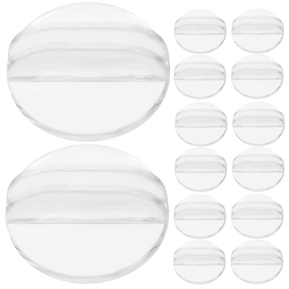 UPOUART 50Pcs Transparent Plastic Table Rack Stands for Game Cards Place Cards and Picture Holders