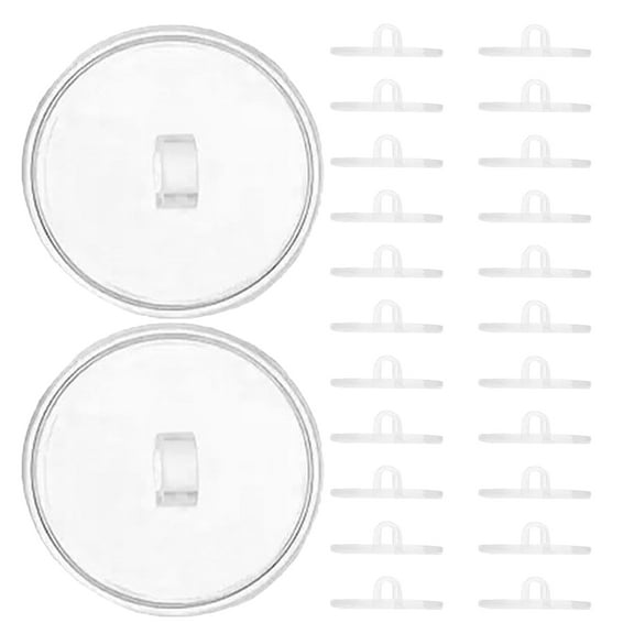 UPOUART 50-Pack No-Drill Ceiling Hooks with Strong Adhesive for Decoration Mounting