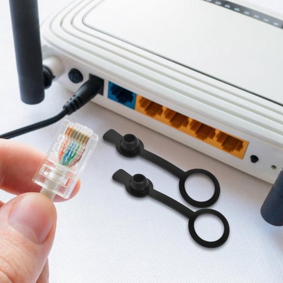 UPOUART 50pcs Waterproof Socket Cap for Various Outlets Rubber Black for Outdoor Socket and Charging Needs