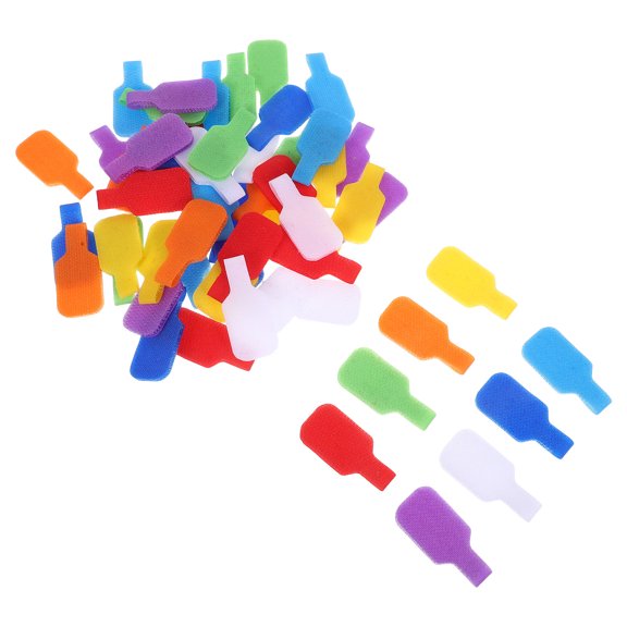 UPOUART 56Pcs Multi Color Cable Management Labels for Efficient Wire Marking and Cable Organization