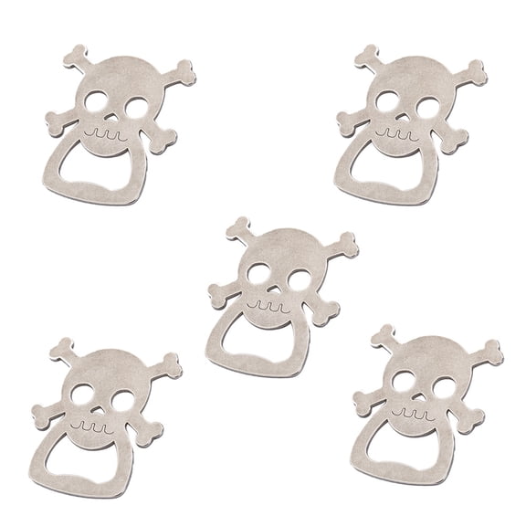 UPOUART 5Pcs Alloy Bottle Opener Funny Skull Handheld for Party Entertainment