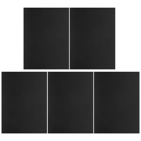 UPOUART 5Pcs Black Heat Shrinkable Sheets for Durable Handmade DIY Keychains and Crafting