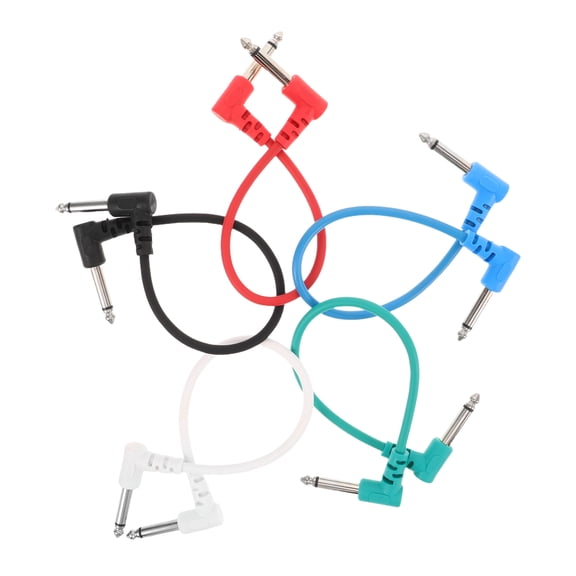 UPOUART 5Pcs Compact Guitar Patch Cable Cord for Effects Pedalboard with High Fidelity Sound