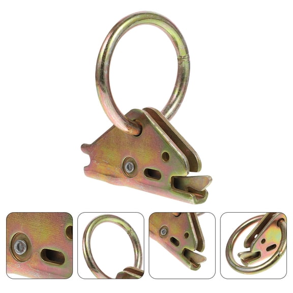 UPOUART 5-Pack Golden Steel Trailer D- Buckles with Heavy Duty Tie Down Hardware