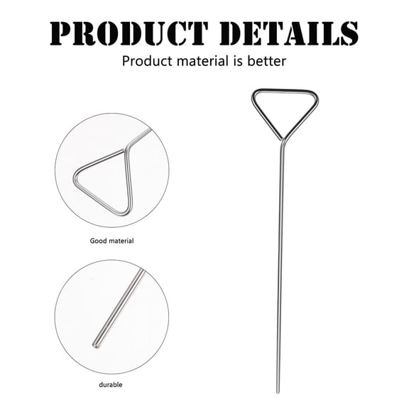 UPOUART 5Pcs Plated Silver Metal Cell Spreaders Stainless Steel Rust Resistant for Laboratory