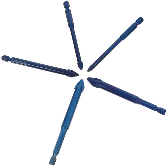 UPOUART 5-Piece Precision Eccentric Drill Bit Set for Concrete, Ceramic Tiles, Glass, Wall Drilling and Projects