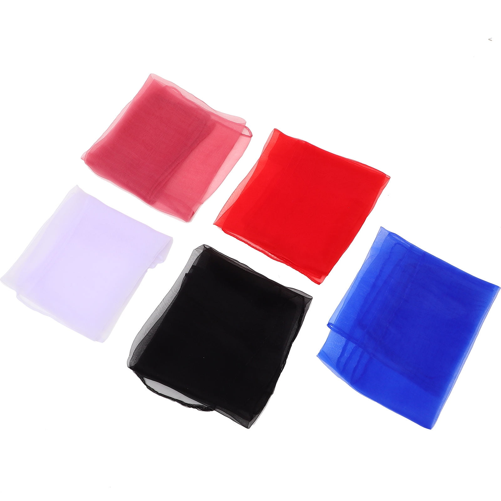 Scarves Set UPOUART 5-Pack Colorful Dance Scarves Set, Soft Imitation Silk Fabric ...