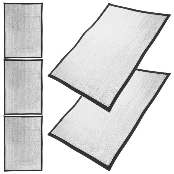 UPOUART 5Pcs Waterproof Plated Silver Heating Pad for Reptile Tanks Providing Even Warmth for Lizards Snakes