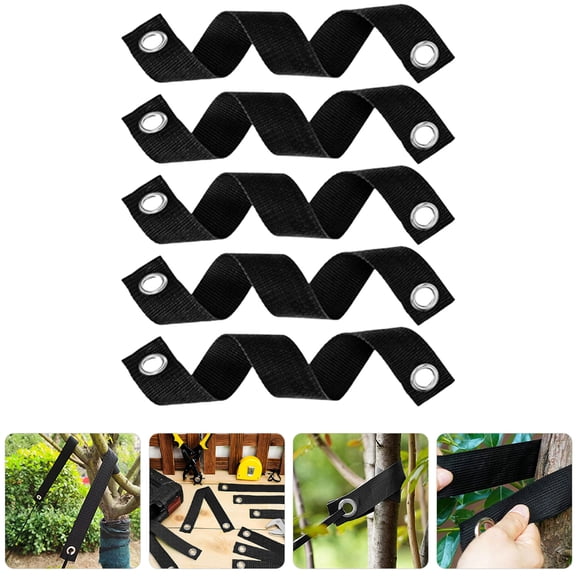 UPOUART 5Pcs Wide Nylon Tree Ties for Stump Fixing and Tree Support with Easy Installation