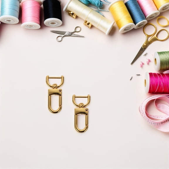 UPOUART 5-Pack Zinc Alloy Metal Bag Buckle Replacement Set with Swivel Snap Hook Clasps for Purse and Handbag Straps