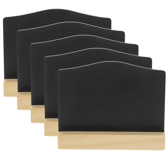 UPOUART 5pcs Double-Sided Chalkboard Wood Arch Shape Memo Display for Weddings and Events