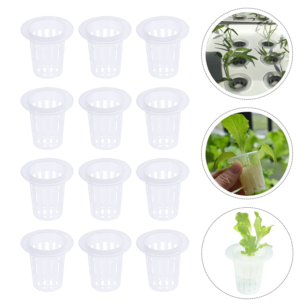 UPOUART 60Pack Garden Slotted Mesh Net Cups Hydroponic Baskets for ...