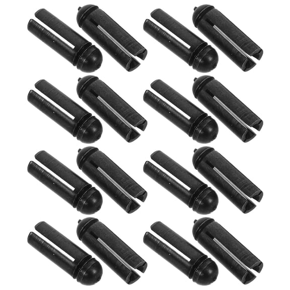 UPOUART 6-Pack Black Aluminum Alloy Dart Flight Wing Savers for Enhanced Stability and Flight Performance