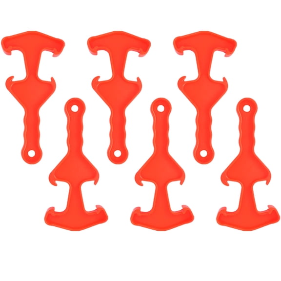 UPOUART Container Lid Lifter Red Plastic 6Pcs Reducing Lid Damage