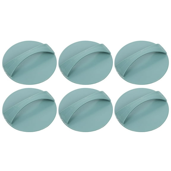 UPOUART 6Pcs Gel Printing Plate Kit Round Green ABS Printmaking Tools for Art Lovers and DIY Enthusiasts