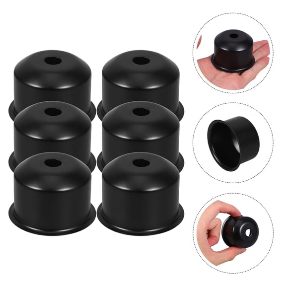 UPOUART 6Pcs Heat Resistant Black Lamp Base Socket E27 Bulb Holder with Quick Installation