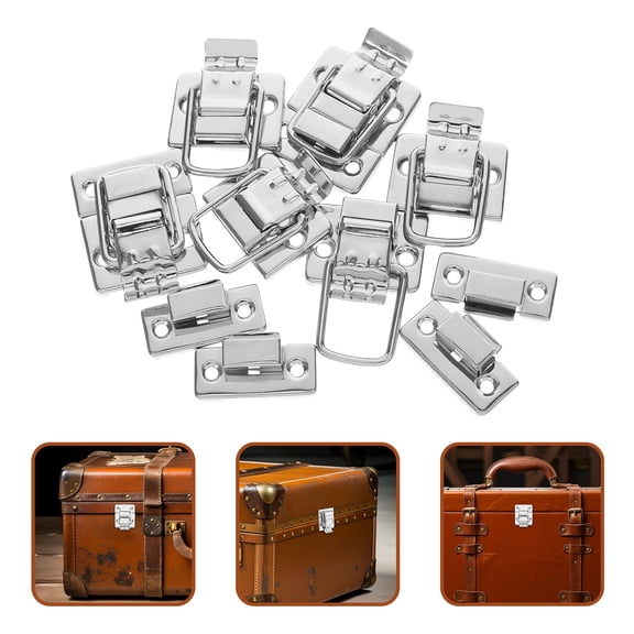UPOUART 6Pcs Iron Toggle Latches for Small Boxes with Vintage Design Secure Chest Fastener