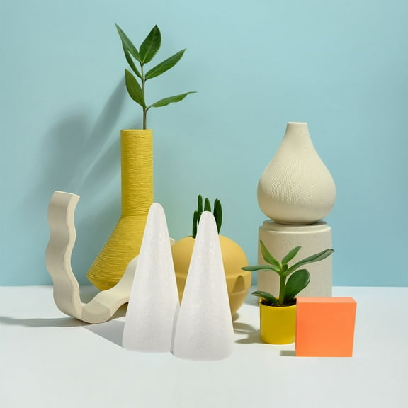 UPOUART 6Pcs Polystyrene Shapes for Art and Crafts Projects