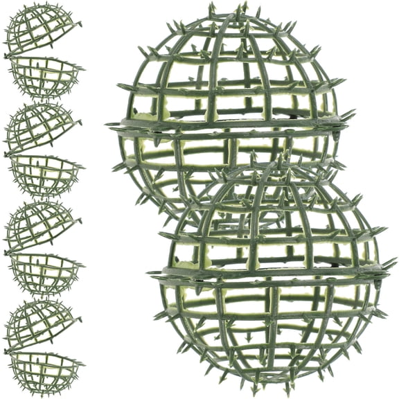 UPOUART 6Pcs Plastic Plant Rack Green Topiary Cage for Flower Display