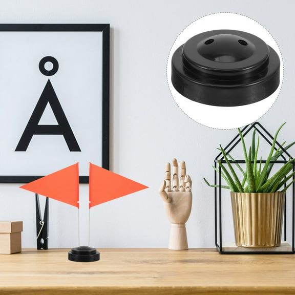 UPOUART 6Pcs Small Flag Stand for Stable Display on Office Desks 11.8*7.9*3.9in