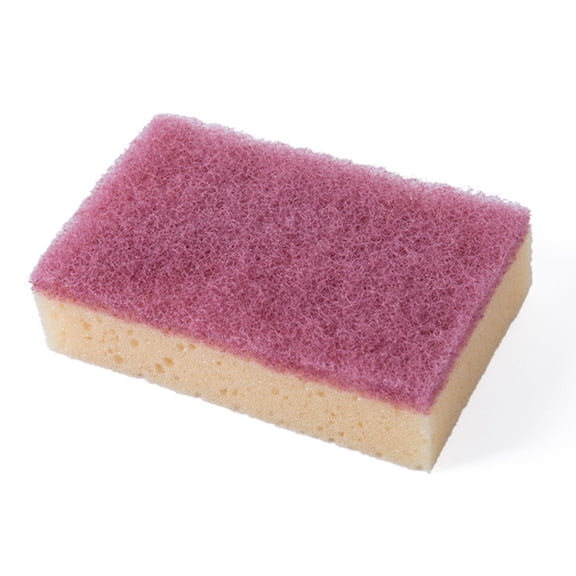 UPOUART 6-Pack Dual-Sided Sponge Scrubbers with Soft Absorbent Side and Scouring Pad for Effective Cleaning