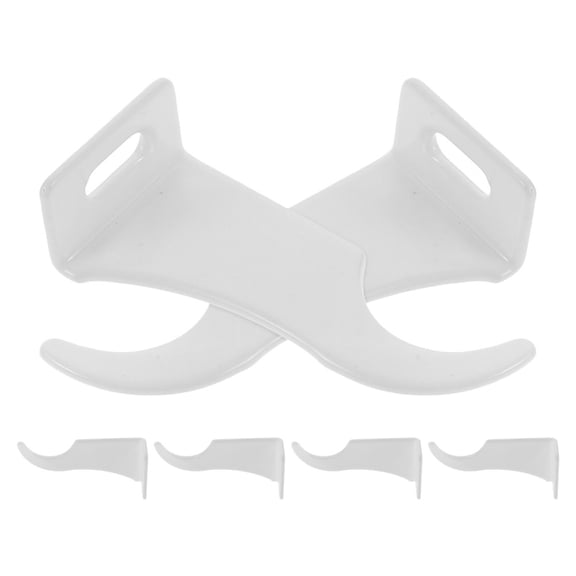 UPOUART 6-Pack White Steel Wall Mount Coat Hooks for Radiator, Towel, and Bag Holder Organizer
