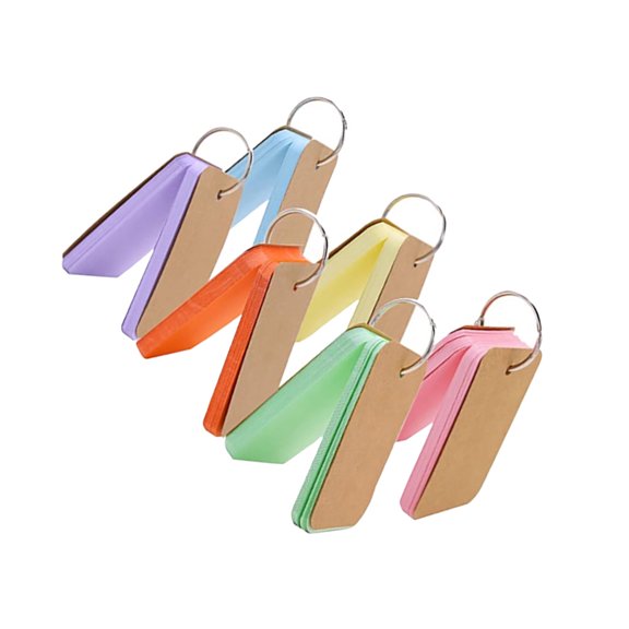 UPOUART Note Cards Assorted Color Daily Schedule Planner for Teachers 6Pcs