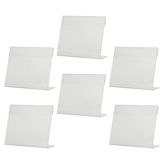 UPOUART Set of 6 Transparent Acrylic Rectangular Display Stands for Personal Use and Home Display